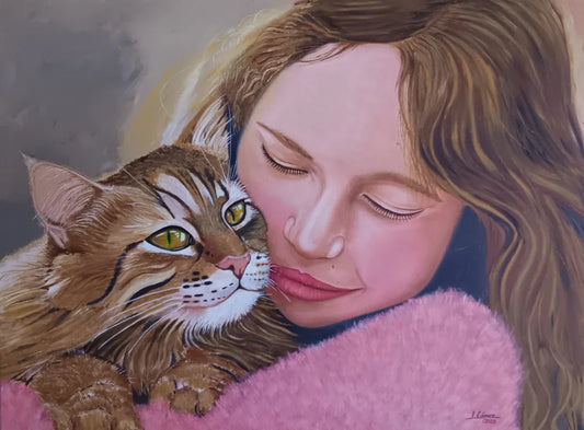 Cuadro al óleo - Mi Gatito